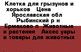 Клетка для грызунов и хорьков › Цена ­ 4 000 - Ярославская обл., Рыбинский р-н, Ермаково п. Животные и растения » Аксесcуары и товары для животных   
